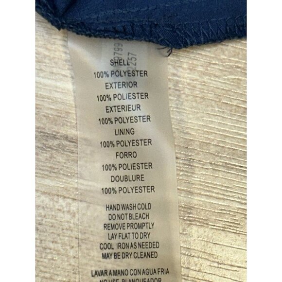 Vince Camuto Dress 10 Shift Tassels Bell Sleeves Navy Blue Pink Floral Boho - Picture 4 of 11